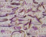 A picture of step 3 of Purple Sweet potato chips.