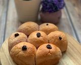 A picture of step 7 of Purple Sweet Potatoes Bread with butter&milk filling.