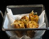 A picture of step 1 of Chicken spring noodles roll.