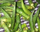 A picture of step 1 of Vegetable of bhindi.