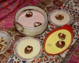 A picture of step 14 of Gulab jamun with Rabri rose flavour and in butter scotch, vanilla, rajbhog flavour.