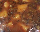 A picture of step 6 of Aloo mater ka simple salan.
