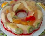 A picture of step 1 of Fruit Jello Cake.
