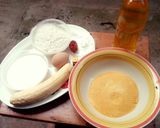 A picture of step 1 of Plantain ring.