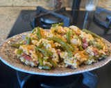 Foto del paso 5 de la receta: Risotto de espárragos, gambas y Jamón