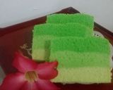 Foto langkah ke 8 dari resep Bolu Kukus Pelangi /Pandan Ombre.