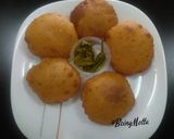 A picture of step 3 of Tomato Puri.