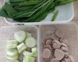 Foto langkah ke 1 dari resep Sop Oyong Bakso.