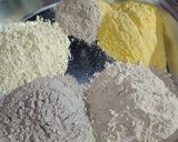 A picture of step 1 of Mixed flour poori.