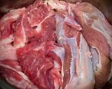 A picture of step 1 of Bún Bò Huế.