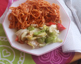 Foto del paso 3 de la receta: Tallarines con pollo y tomate