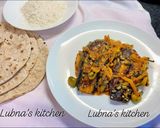 A picture of step 5 of Masala Aubergine Curry: (Masala Eggplant Curry).