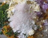 A picture of step 2 of Yam/suran pakodas.
