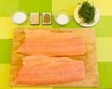 A picture of step 1 of Easy Salmon Gravlax.