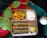 પાલક નાં પરાઠા સાથે સુકી ભાજી (Palak Paratha Suki Bhaji Recipe In Gujarati) રેસીપી સ્ટેપ5ફોટો