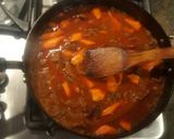 A picture of step 10 of Beef Steaks with Guajillo Chiles, Carrots, and Nopales.