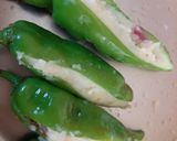 A picture of step 3 of Stuff chillies with cheese and potatoes..(piment Farsi).