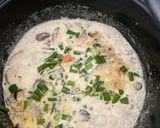 Gambar langkah 3 resipi Mushroom Soup (versi cendawan shiitake).