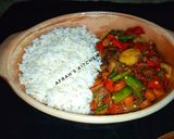 A picture of step 9 of Chicken and veggies sauce.