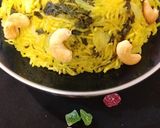 A picture of step 7 of Methi Muttar Rice.