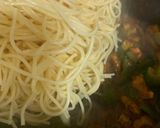 A picture of step 8 of Chilli Chicken Spaghetti.