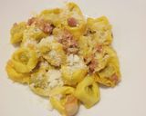 A picture of step 4 of Tortellini alla boscaiola.