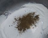 A picture of step 2 of Layered mathri.