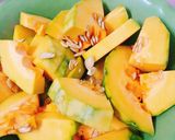 Hình bước làm 1 của món Canh bí tôm khô