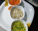 तिरंगा फ्राइड राइस (Tiranga fried rice recipe in Hindi) रेसिपी चरण 2 फोटो