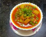 आलु मटार भाजी (aloo matar bhaji recipe in marathi) रेसिपी स्टेप 9 फोटो 