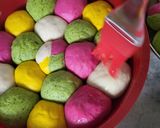 A picture of step 14 of Holi Special Natural Coloured Mini Buns.