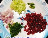 A picture of step 1 of Pomegranate Raita.