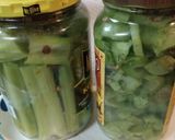A picture of step 4 of Pickled Mustard Stems and Stalks.