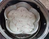 A picture of step 5 of Bhapa Kesar Sandesh/Steamed Saffron Sandesh with Rabdi.
