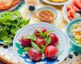 Hình bước làm 3 của món Lạp Xưởng Hồ Lô Chiên