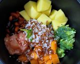 Foto langkah ke 1 dari resep Mpasi elvano 5+ (Bubur ayam kacang merah).