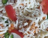 A picture of step 2 of Chicken fajita pizza 🍕.