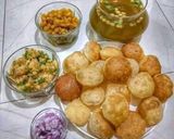 A picture of step 4 of PANIPURI /SPHERICAL CRISPY DISH FILLED WITH SPICY WATER.