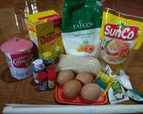 Foto langkah ke 1 dari resep Rainbow cake steam.