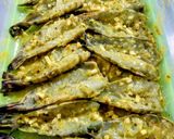 A picture of step 2 of Jalapeno prawns.