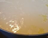 A picture of step 1 of Alfredo with Ham.