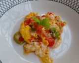 Foto del paso 5 de la receta: Huevos con vegetales 🍳🫑🍅