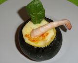 Foto del paso 9 de la receta Calabacín relleno de gambas