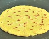 A picture of step 7 of Saag or makki ki roti.