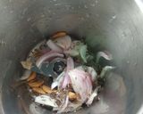 A picture of step 1 of Macher dim kosha.