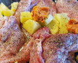 Foto del paso 4 de la receta: Conejo asado, patatas y sobrasada