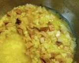 A picture of step 2 of Ham and Green Beans.