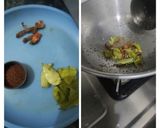 A picture of step 5 of Tiranga Idli.