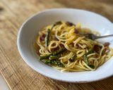 A picture of step 3 of 🍝 Carbonara with asparagus.