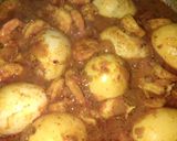 A picture of step 3 of Prawn egg curry Chennai style.